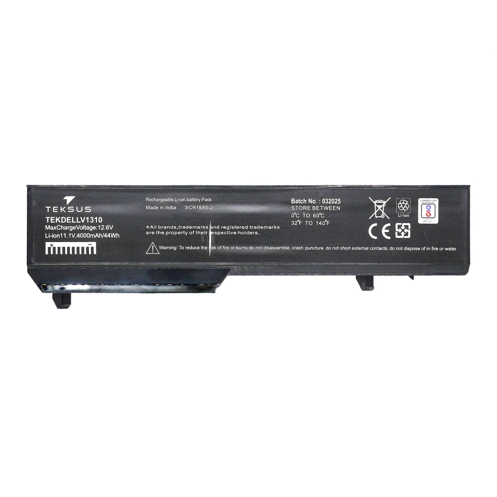 Teksus Laptop Battery Compatible For Dell V1310 6c view 2
